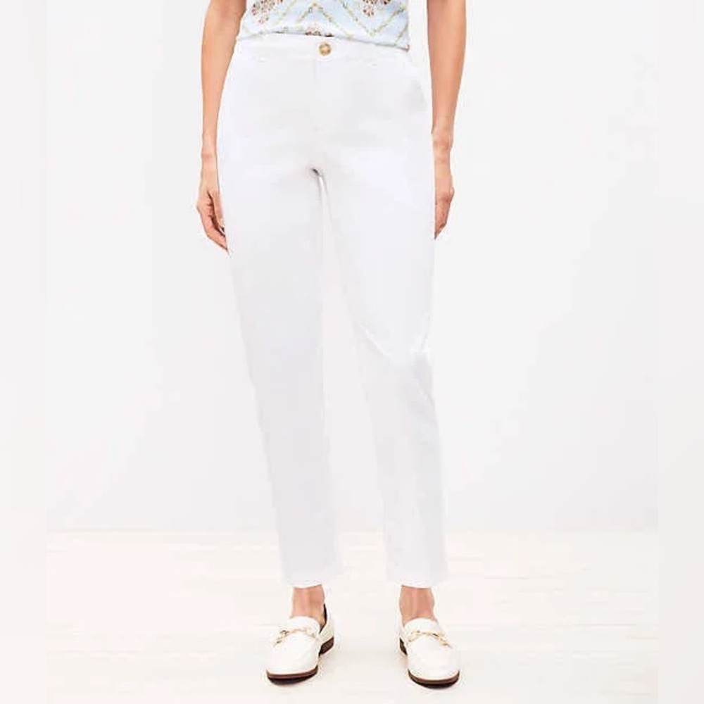 Loft “The Slim” White Pants